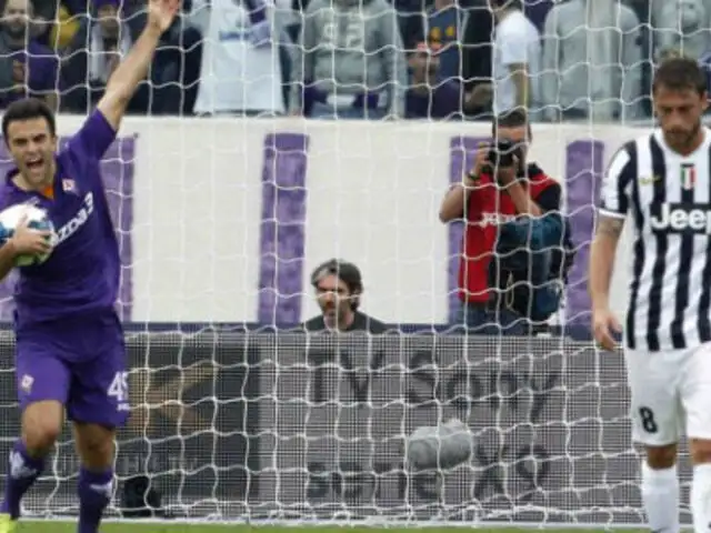 Fiorentina venció 2-1 a Juventus en la primera semifinal de la Copa Italia
