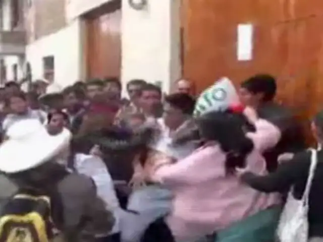 Cajamarca: gresca entre partidarios y opositores de alcalde