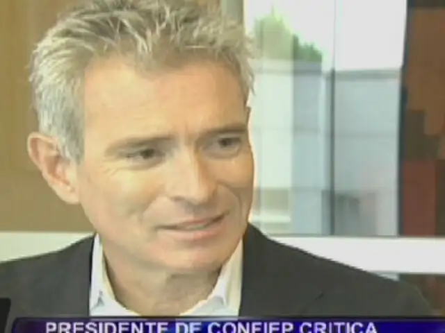 Presidente de Confiep criticó propuesta de enfriar relaciones con Chile