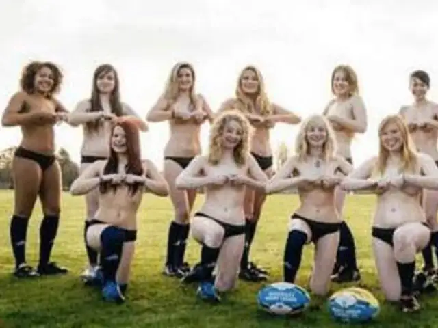 Inglaterra: jugadoras de rugby se desnudan por una buena causa