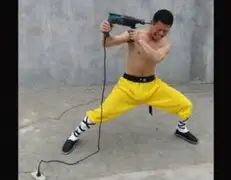 VIDEO : monje Shaolin se taladra la cabeza sin sufrir daño alguno