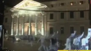 Realizan protesta con hologramas contra ‘ley mordaza’ en España