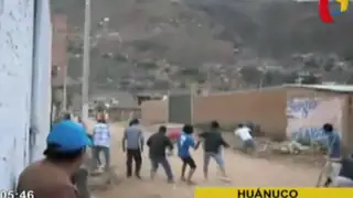 Huánuco: batalla campal entre bandos que disputan terreno deja varios heridos
