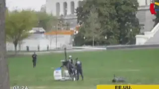 Estados Unidos: hombre vulnera seguridad y aterriza en Capitolio con mini helicóptero