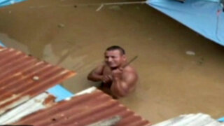 Desborde de río Zarumilla causa inundaciones en Tumbes
