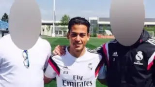 Cristian Benavente y su foto con dos cracks del Real Madrid