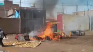 Juliaca: vecinos incendian cantina cansados de peleas y robos