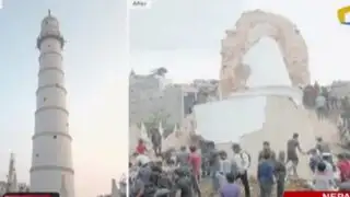 Nepal: antes y después de monumentos históricos caídos tras el terremoto