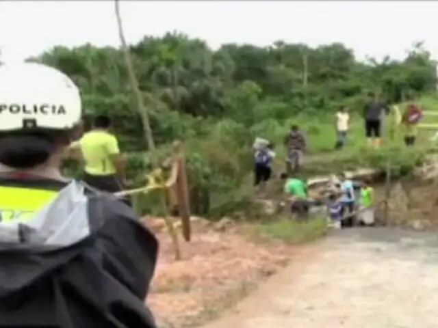 Iquitos: tramo de carretera a Nauta colapsa por desborde de río