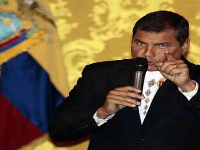 Rafael Correa denuncia amenaza de atentado en su contra