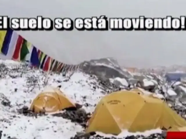 Nepal: montañistas graban avalancha de nieve provocada por terremoto