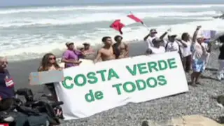 Deportistas, veraneantes y tablistas marcharon por Costa Verde