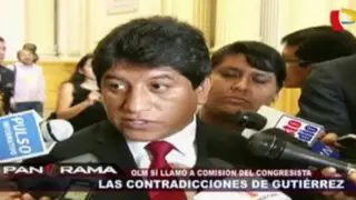 Las contradicciones de Josué Gutiérrez: OLM sí llamó a la comisión del congresista