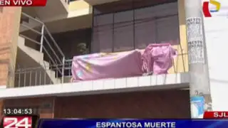 SJL: mujer muere tras caer del cuarto piso sobre una reja con púas