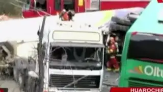 Choque entre bus interprovincial y cisterna deja dos muertos en Huarochirí