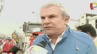 Luis Castañeda pide realizar ajustes en plan de desvíos en la Carretera Central