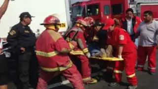 Trabajador de limpieza resultó herido tras ser atropellado en el Centro de Lima