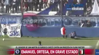 VIDEO: futbolista argentino muere tras chocar contra muro durante un partido