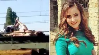 Joven muere electrocutada en tren al tratar de hacerse un 'selfie extremo'