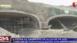 A pesar de promesas de alcalde de Ate, túneles de Puruchuco están casi abandonados