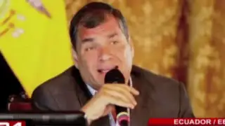 Rafael Correa emprende campaña contra Brad Pitt