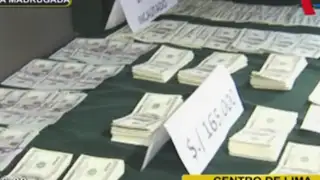 Centro de Lima: Policía intervino a mujer que trasladaba 165 mil dólares falsos