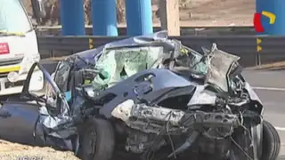 Panamericana Sur: cuatro jóvenes fallecieron en aparatoso accidente de tránsito
