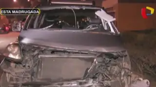 Ate: hombre fallece tras despiste y volcadura de auto en avenida Ramiro Prialé
