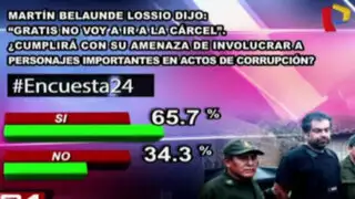 Encuesta 24: 65.7% cree que MBL involucrará a políticos en actos de corrupción