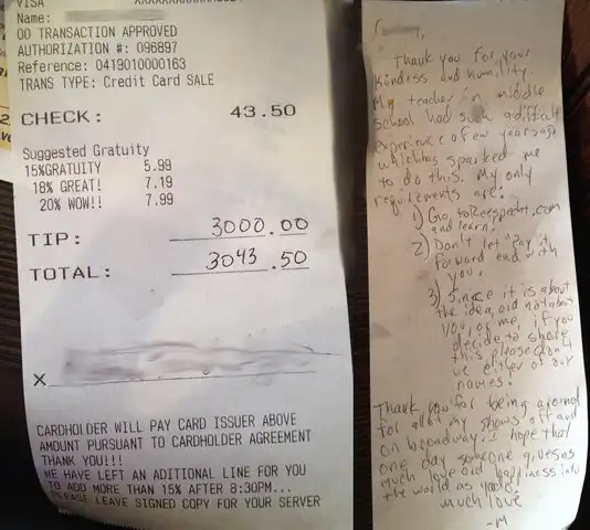 EEUU : dejó propina de 3.000 dólares para que no desalojen a la camarera
