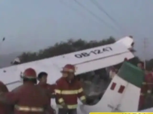 ¿Falla mecánica o humana?: avioneta se estrella y deja seis heridos en Nasca