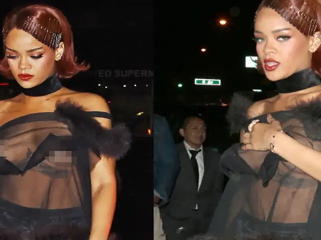 Met Gala 2015 : Rihanna dejó ver más de la cuenta en el  after-party