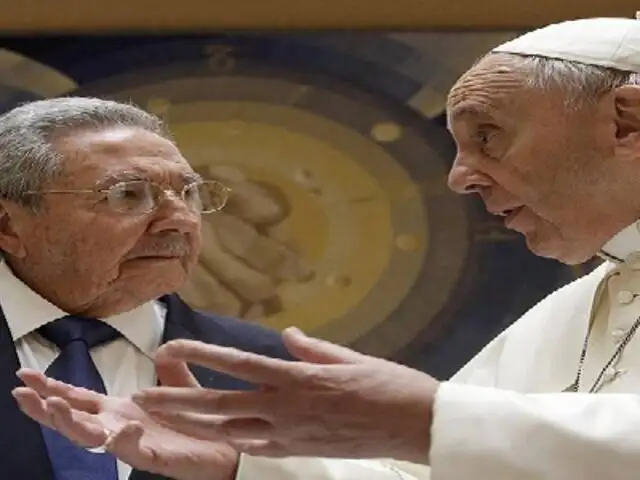 Papa Francisco recibió a Raúl Castro en el Vaticano