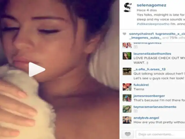 Selena Gomez alborota Instagram con sensual video