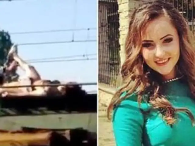 Joven muere electrocutada en tren al tratar de hacerse un 'selfie extremo'