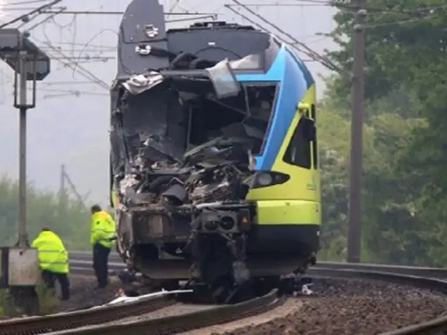 Accidente de tren deja dos muertos y 20 heridos en Alemania