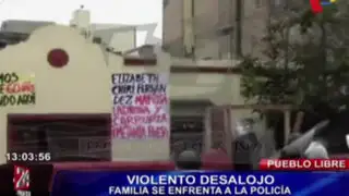 VIDEO: tras violento enfrentamiento logran desalojar a ocupantes de vivienda