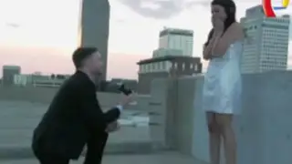 VIDEO: joven propone matrimonio a su novia durante el rodaje de una película