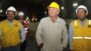 Túnel Santa Rosa: Castañeda supervisó obras que están avanzadas en un 70%