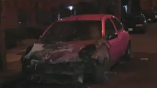 Lince: desconocidos incendiaron con bombas molotov el vehículo de modelo