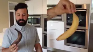 YouTube: mira cómo se convierte un plátano malogrado a maduro en tan solo segundos
