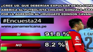 Encuesta 24: 91.8% cree que Gonzalo Jara debe ser expulsado de Copa América