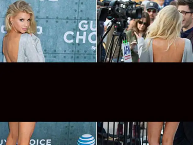 FOTOS: escote de modelo Charlotte McKinney dejó ver que no usaba ropa interior