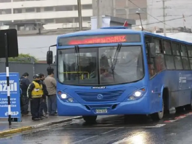Amplían horario de circulación de buses del Corredor Azul