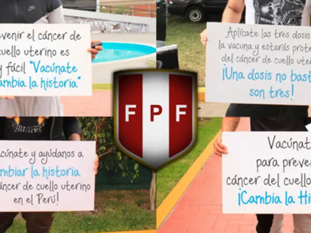 Ocho figuras de la selección peruana se unieron a campaña contra cáncer de cuello uterino