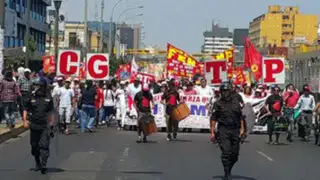 Así se llevó a cabo el paro nacional de la CGTP en Lima y provincias