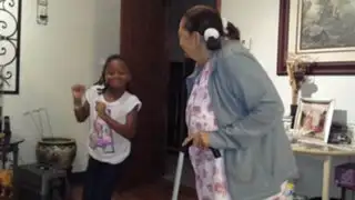 VIRAL: anciana  de 97 años protagoniza divertido baile con su bisnieta