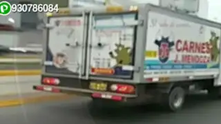 WhatsApp: camión circula por Vía Expresa de Paseo de la República