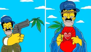 "El Chapo" Guzmán llegó a Springfied para ser parte de Los Simpson