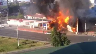 Explosión en gasolinera deja un herido grave en Rusia